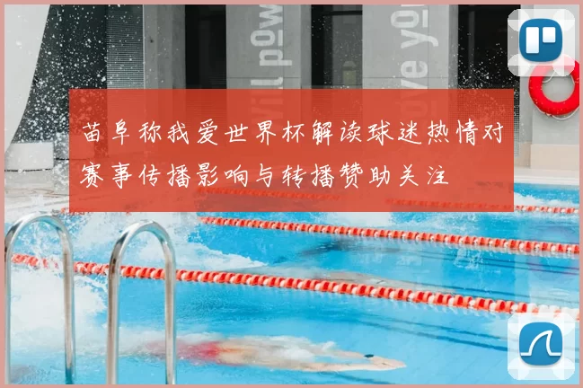 苗阜称我爱世界杯解读球迷热情对赛事传播影响与转播赞助关注